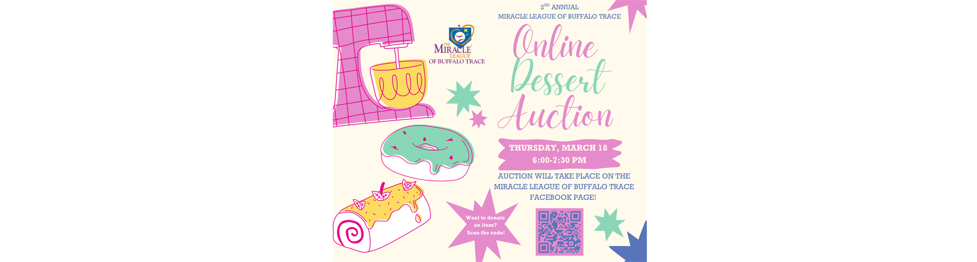 Miracle League Online Dessert Auction!!!