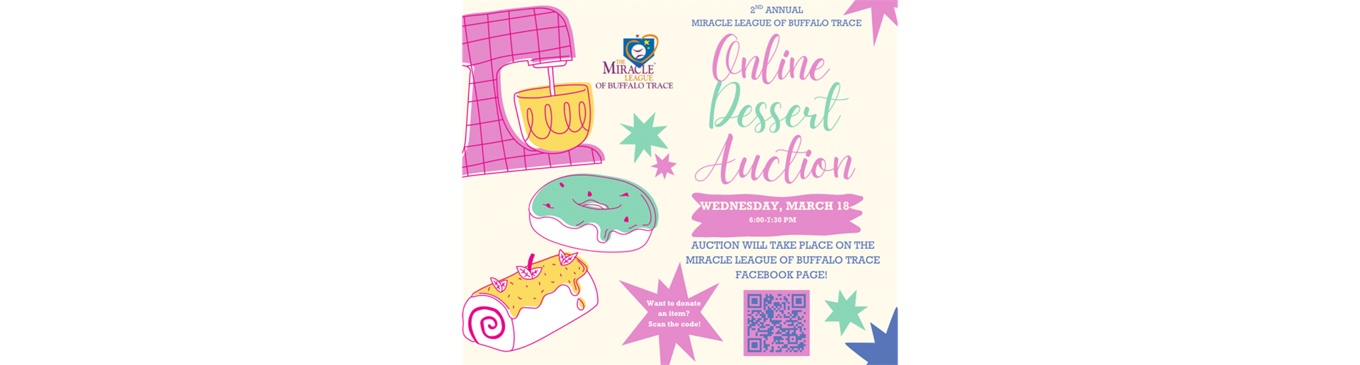 Miracle League Online Dessert Auction!!!
